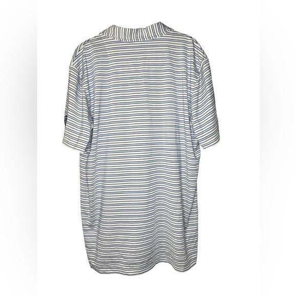 Donald Ross Sport Blue Striped Polo Size Large - Picture 2 of 4